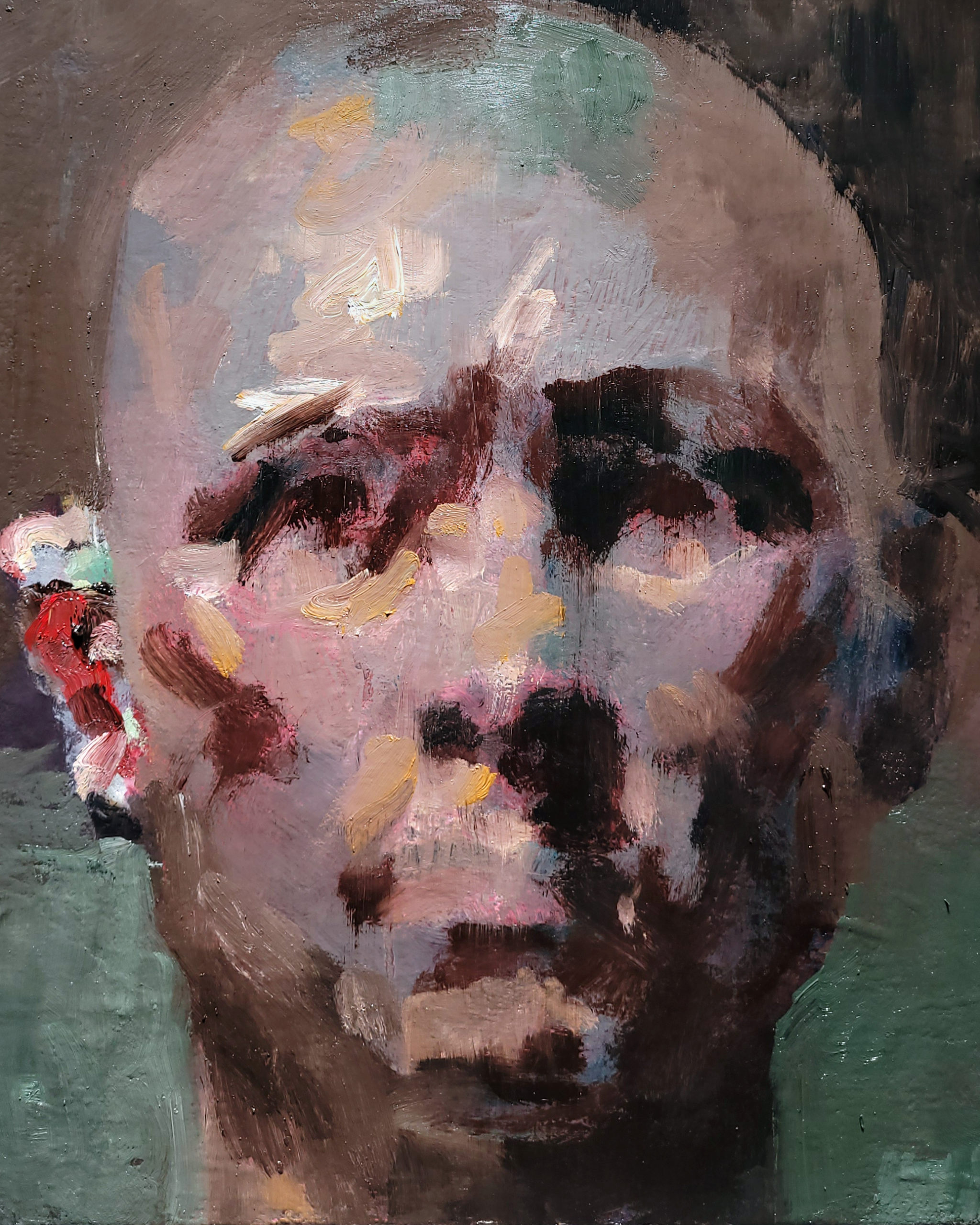 Pierre Halé, Loose Face, oil-on-canvas painting