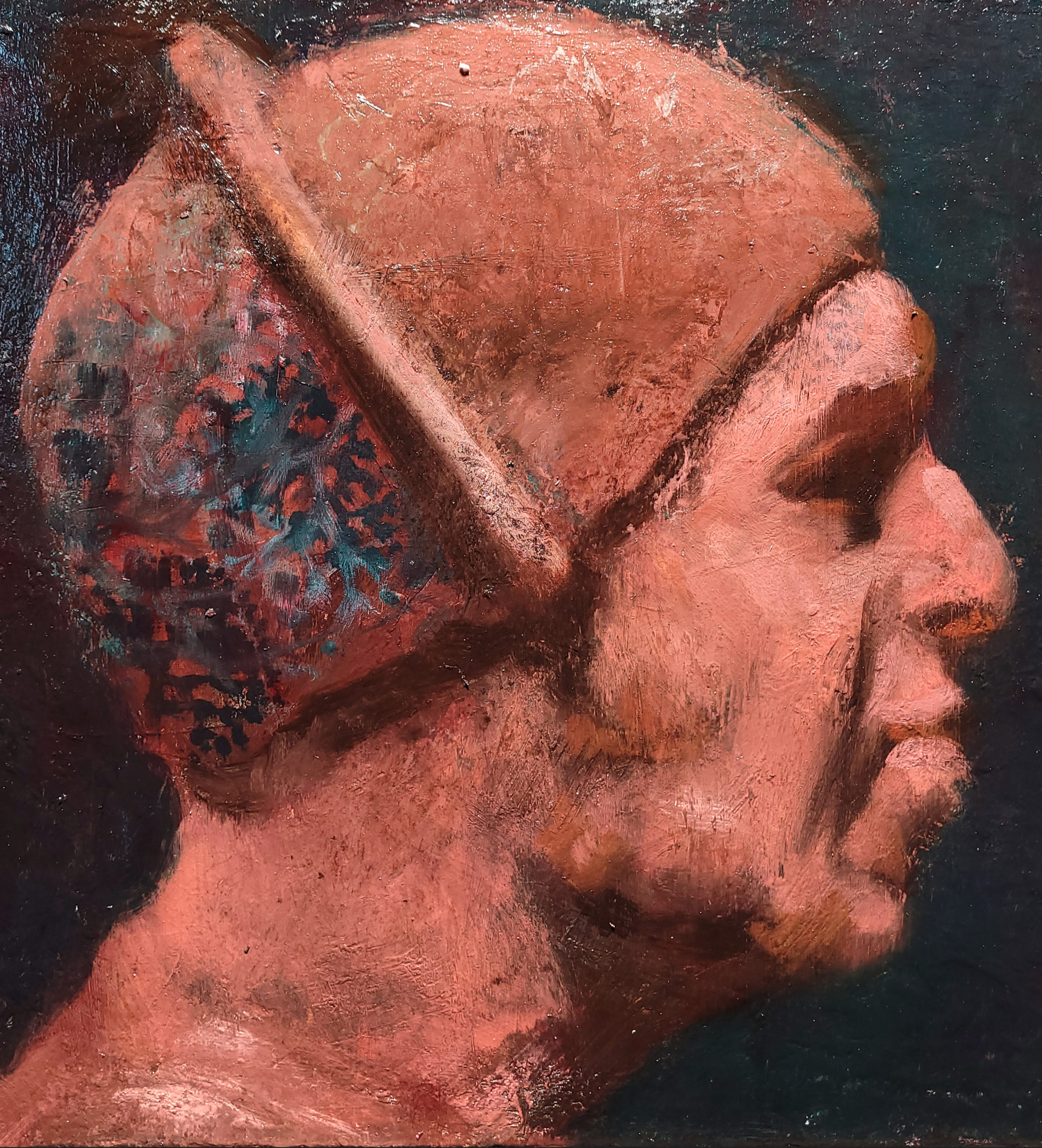 ​Pierre Halé, Charry II, oil-on-canvas, 12 x 12"