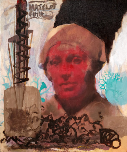 Pierre HALE, Matelot Genet, oil-on-canvas, 18" x 21.5" (46 x 55 cm).